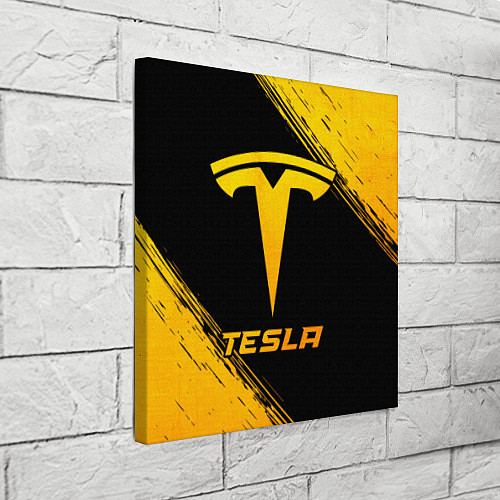 Картина квадратная Tesla - gold gradient / 3D-принт – фото 3