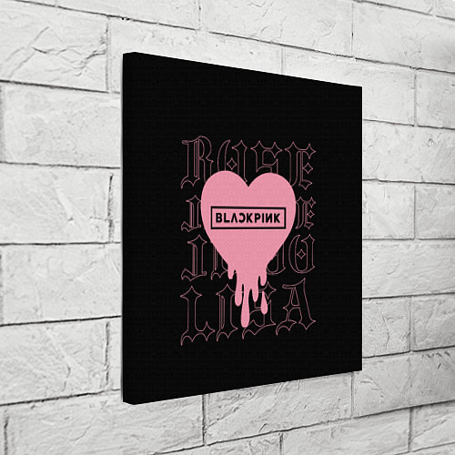Картина квадратная Blackpink: Jisoo Jennie Rose Lisa / 3D-принт – фото 3