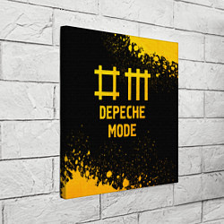 Холст квадратный Depeche Mode - gold gradient, цвет: 3D-принт — фото 2