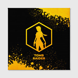 Холст квадратный Tomb Raider - gold gradient, цвет: 3D-принт — фото 2