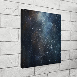 Холст квадратный Темное космическое звездное небо, цвет: 3D-принт — фото 2