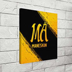 Холст квадратный Maneskin - gold gradient, цвет: 3D-принт — фото 2