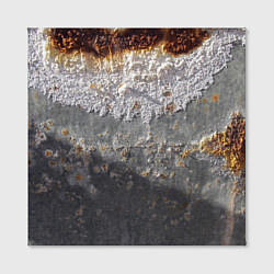 Холст квадратный Коррозия металла гранж текстура, цвет: 3D-принт — фото 2
