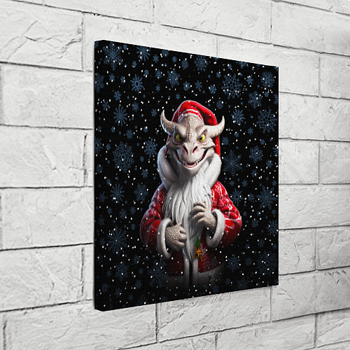 Картина квадратная Santa dragon / 3D-принт – фото 3