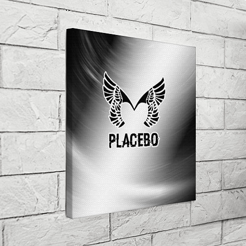 Картина квадратная Placebo glitch на светлом фоне / 3D-принт – фото 3