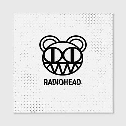 Холст квадратный Radiohead glitch на светлом фоне, цвет: 3D-принт — фото 2