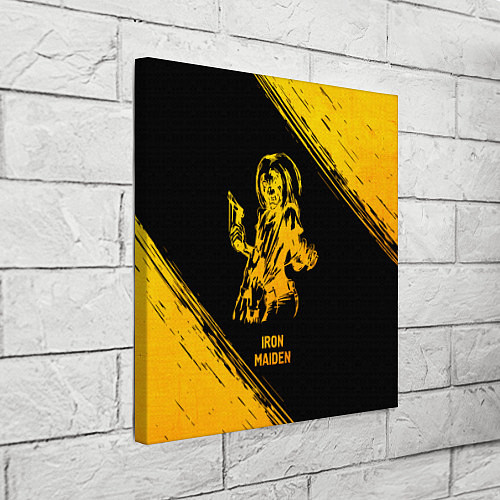 Картина квадратная Iron Maiden - gold gradient / 3D-принт – фото 3