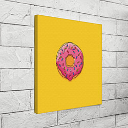 Холст квадратный Пончик Гомера, цвет: 3D-принт — фото 2