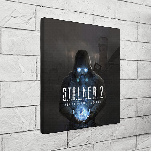 Картина квадратная STALKER 2 одиночка с артефактом / 3D-принт – фото 3