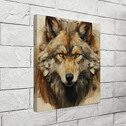 Холст квадратный Волк в стиле диаграмм Давинчи, цвет: 3D-принт — фото 2