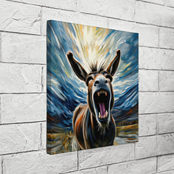 Холст квадратный Крик осла, цвет: 3D-принт — фото 2