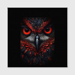 Холст квадратный Красная сова, цвет: 3D-принт — фото 2