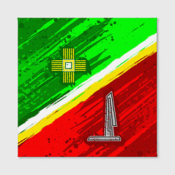 Холст квадратный Флаг Зеленограадского АО, цвет: 3D-принт — фото 2