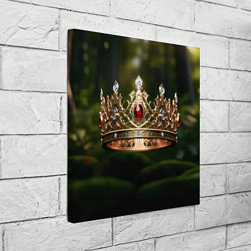 Картина квадратная Королевская корона узорная / 3D-принт – фото 3