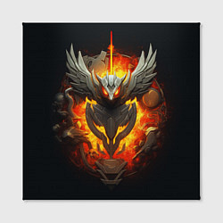 Холст квадратный Огненный символ орла, цвет: 3D-принт — фото 2