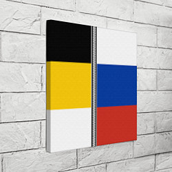 Холст квадратный Россия - патриот, цвет: 3D-принт — фото 2