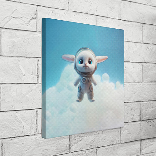 Картина квадратная Кролик в облаках / 3D-принт – фото 3
