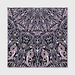 Холст квадратный Мандала сине-розовый, цвет: 3D-принт — фото 2