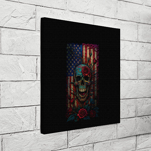 Картина квадратная Skull - USA / 3D-принт – фото 3