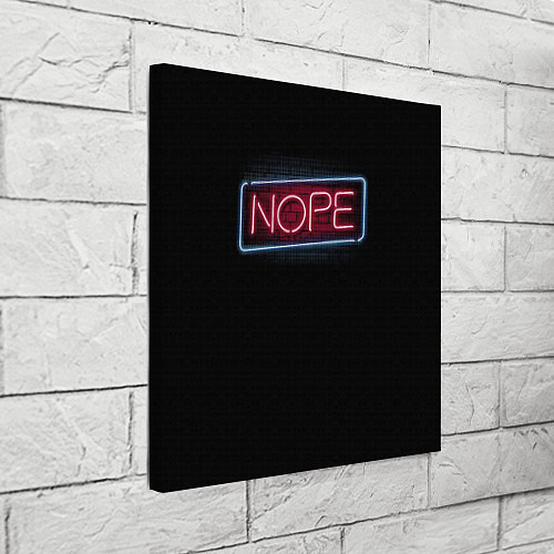 Картина квадратная Nope - neon / 3D-принт – фото 3