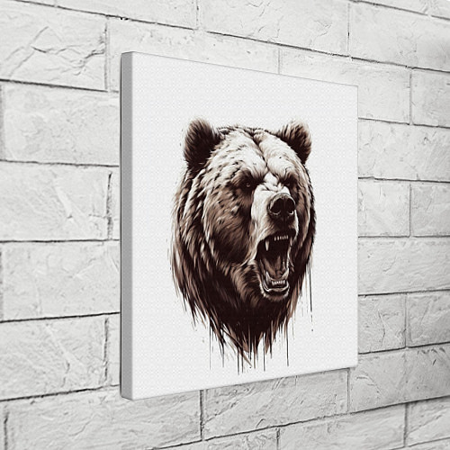 Картина квадратная Медведь симпатяга / 3D-принт – фото 3