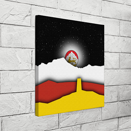 Картина квадратная Осетия горы и ночное небо / 3D-принт – фото 3
