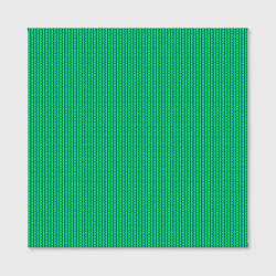 Холст квадратный Паттерн салатовый шестигранник, цвет: 3D-принт — фото 2