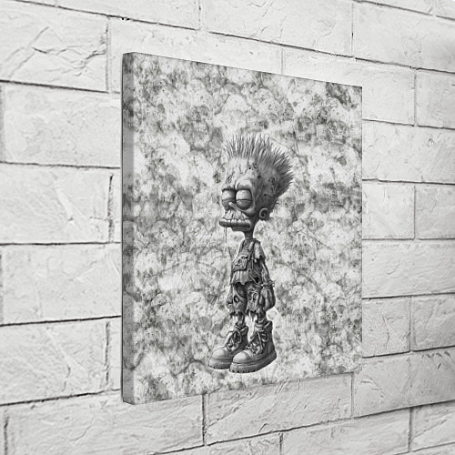 Картина квадратная Барт зомби / 3D-принт – фото 3