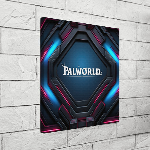 Картина квадратная Palworld логотип космический стиль / 3D-принт – фото 3