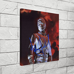 Холст квадратный Статуя Макла Джексона с автографом - альбом Histor, цвет: 3D-принт — фото 2