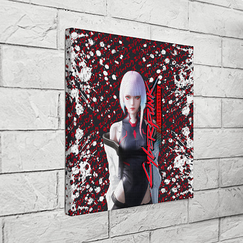 Картина квадратная Lucyna Kushinada - Cyberpunk: Edgerunners / 3D-принт – фото 3