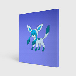 Холст квадратный Glaceon Pokemon, цвет: 3D-принт