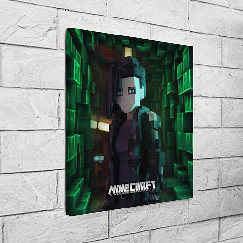 Картина квадратная Minecraft matrix / 3D-принт – фото 3