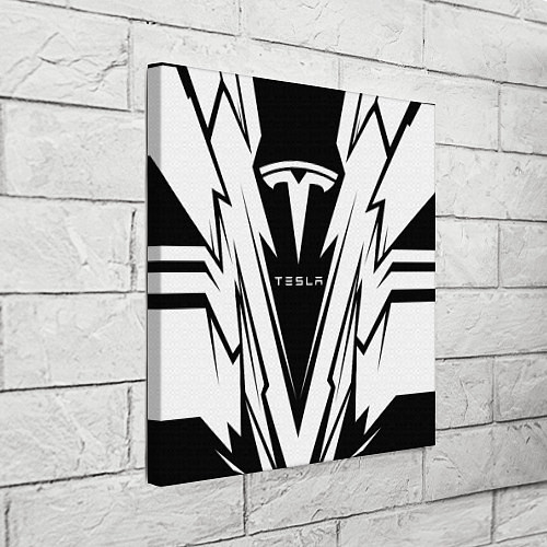 Картина квадратная Tesla - black and white / 3D-принт – фото 3