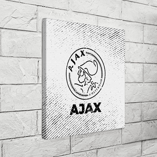 Картина квадратная Ajax с потертостями на светлом фоне / 3D-принт – фото 3