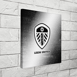 Холст квадратный Leeds United sport на светлом фоне, цвет: 3D-принт — фото 2