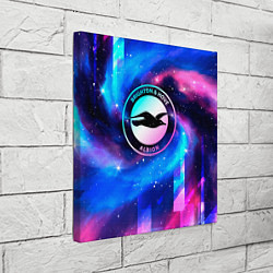 Холст квадратный Brighton неоновый космос, цвет: 3D-принт — фото 2