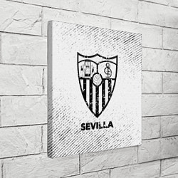 Холст квадратный Sevilla с потертостями на светлом фоне, цвет: 3D-принт — фото 2