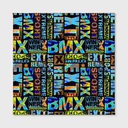 Холст квадратный Extreme sport BMX, цвет: 3D-принт — фото 2
