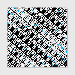 Холст квадратный Абстрактный узор на чёрном фоне, цвет: 3D-принт — фото 2