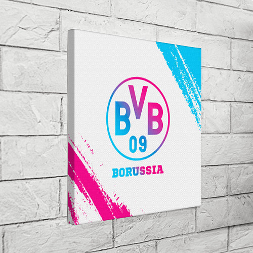 Картина квадратная Borussia neon gradient style / 3D-принт – фото 3