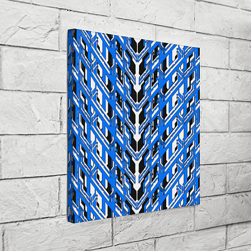 Картина квадратная Синяя техно броня / 3D-принт – фото 3