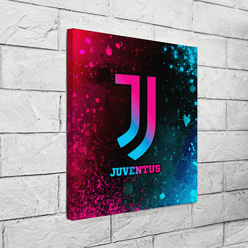 Картина квадратная Juventus - neon gradient / 3D-принт – фото 3