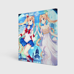 Холст квадратный Sailor Moon Усаги Цукино, цвет: 3D-принт