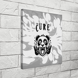 Холст квадратный The Cure рок панда на светлом фоне, цвет: 3D-принт — фото 2