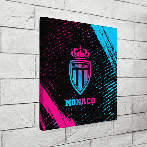 Картина квадратная Monaco - neon gradient / 3D-принт – фото 3