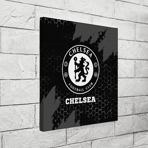 Картина квадратная Chelsea sport на темном фоне / 3D-принт – фото 3