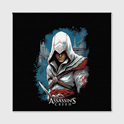 Холст квадратный Assassins creed белый костюм, цвет: 3D-принт — фото 2
