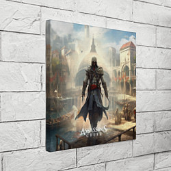 Холст квадратный Assassins creed большой город, цвет: 3D-принт — фото 2
