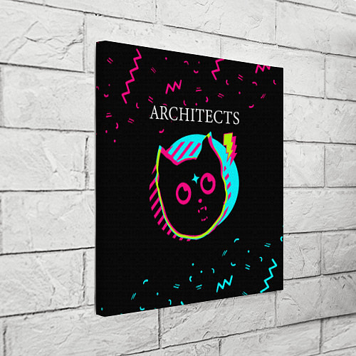 Картина квадратная Architects - rock star cat / 3D-принт – фото 3